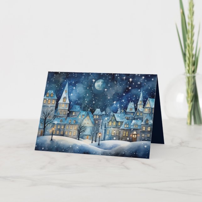 Julbyn Helgkort (Framsida)