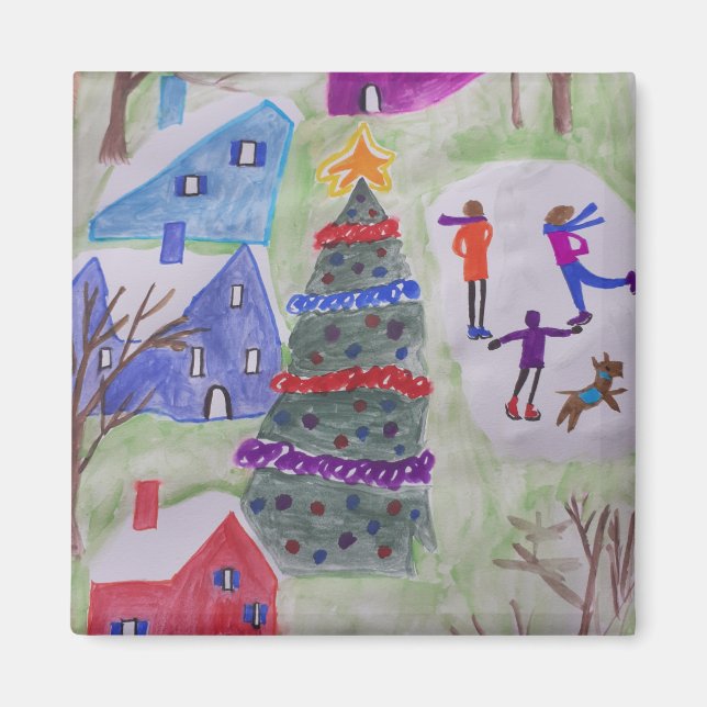 Julbyn Magnet (Framsidan)