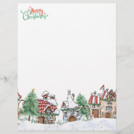 Julbyn Santa Brevhuvud