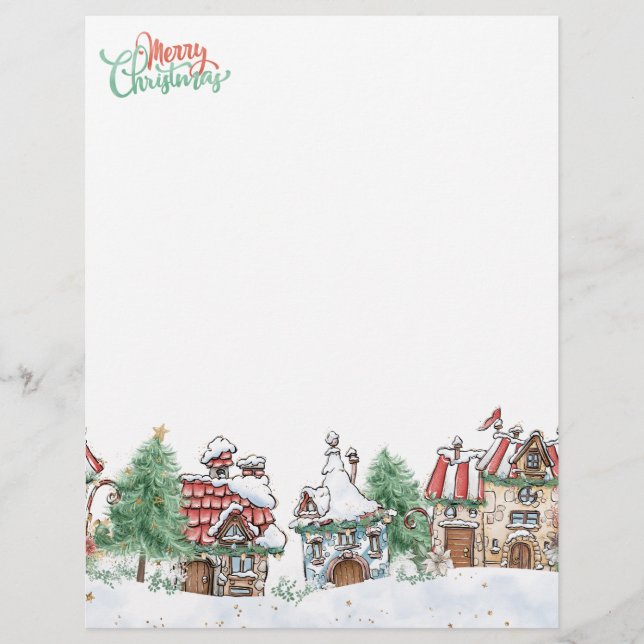 Julbyn Santa Brevhuvud (Framsida)