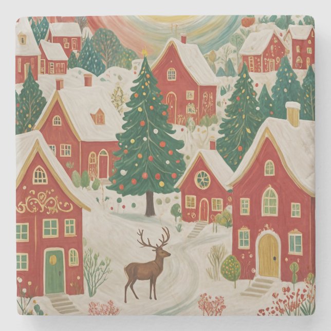 Julbyn Stenunderlägg (Framsidan)