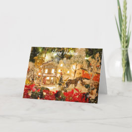 Julbyn Vinter Wonderland Greeting Card Helgkort