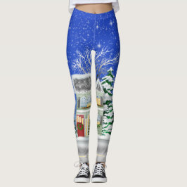 Julbyns Helgdag roligt Leggings