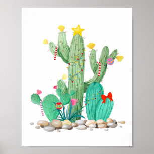 Julcactus Semestern Sydväst Västlig Poster