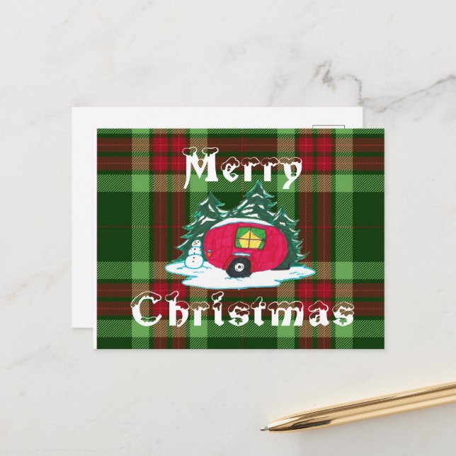 Julcamper Helg Vykort (Fram/Back In Situ)