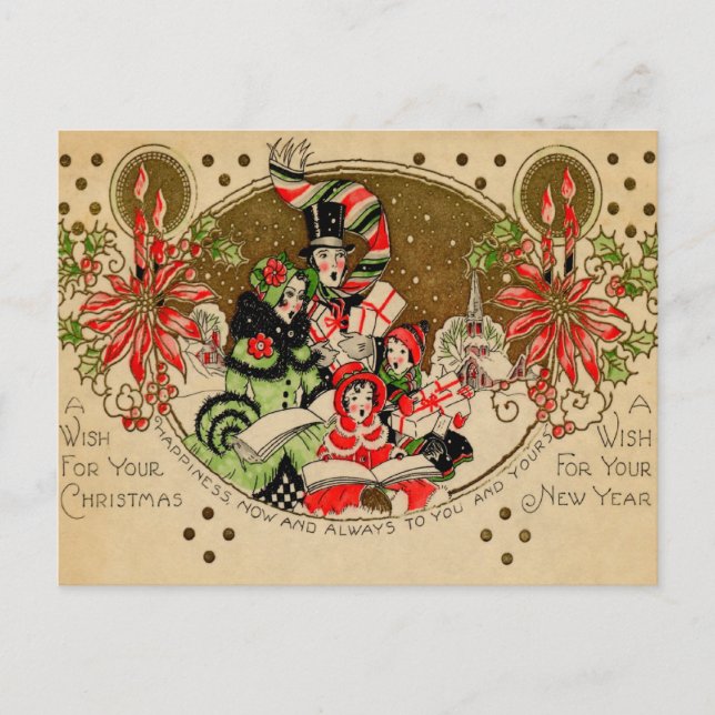 JulCarolers Helg Vykort (Framsida)