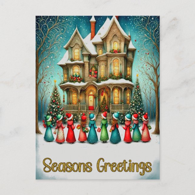 JulCarolers Vykort (Framsida)