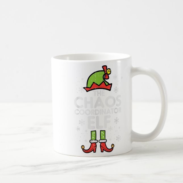 Julchaossamordnare Elf Julafton Family Match Kaffemugg (Höger)