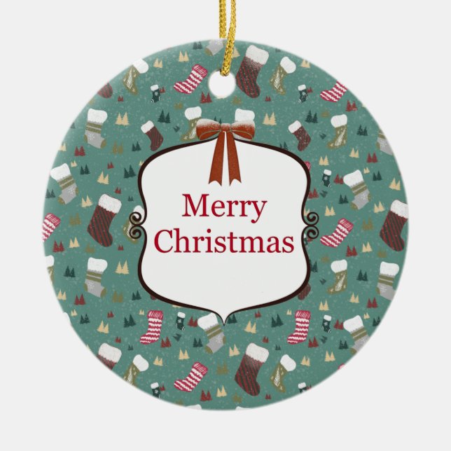 Julcharm Julgransprydnad Keramik (Framsidan)