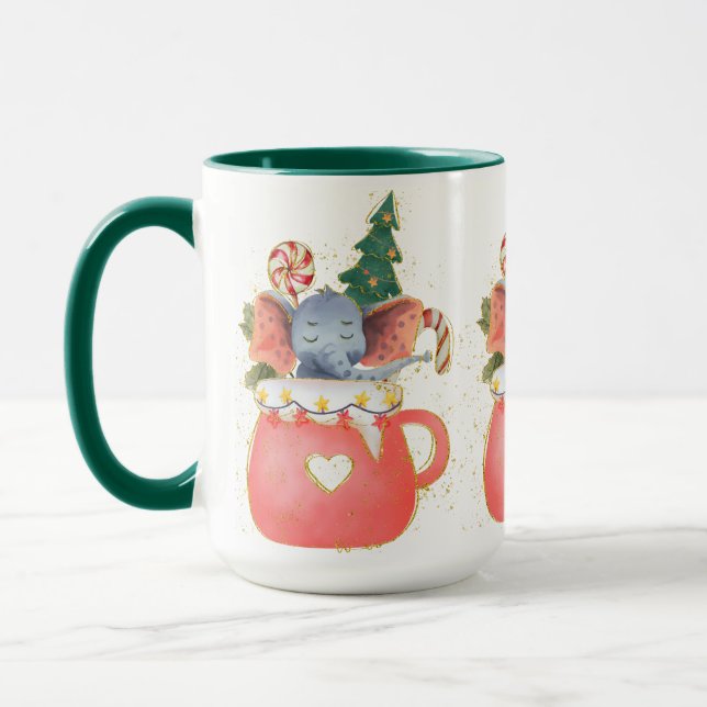 Julcharming Elephant Mugg (Vänster)