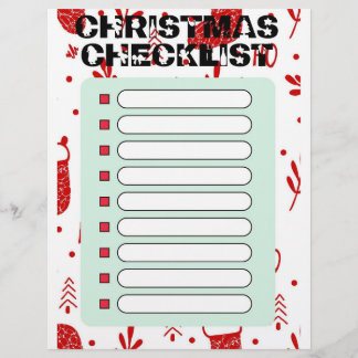 Julchecklista Reklamblad