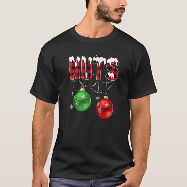 Julchest Nöt Matching Par Chestnut T Shirt (Framsida)