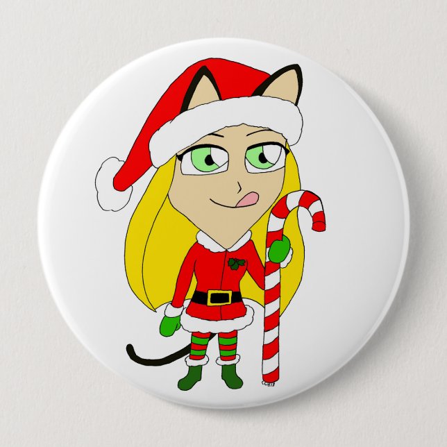 Julchibiskårflicka Knapp (Framsida)