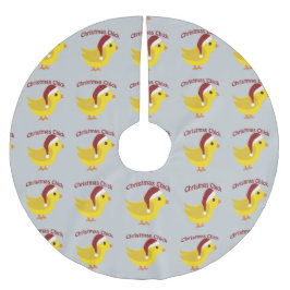 JulChick Julgransmatta Borstad Polyester