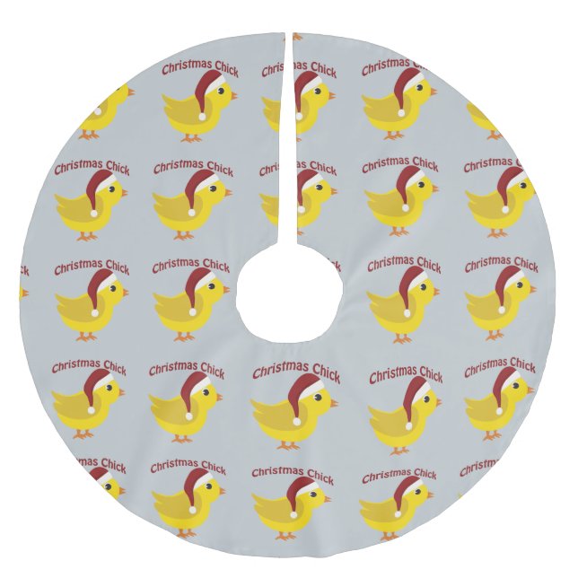 JulChick Julgransmatta Borstad Polyester (Framsidan)