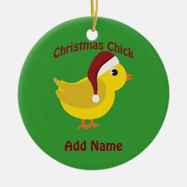 JulChick Julgransprydnad Keramik (Framsidan)