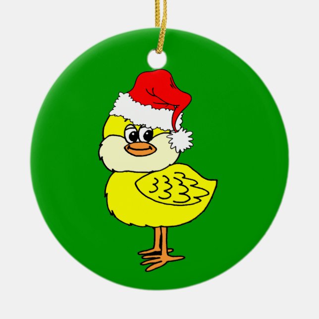 Julchick Julgransprydnad Keramik (Framsidan)