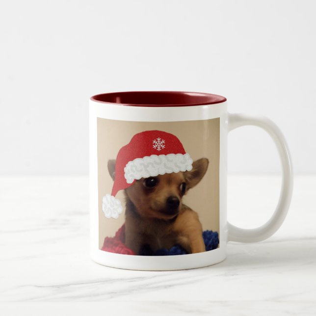 JulChihuahuamugg Två-Tonad Mugg (Höger)