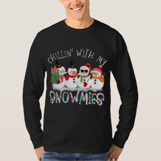Julchillin snögubbe med mina snutar, ugga t shirt