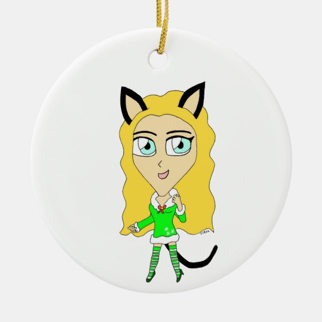 Julchips Julgransprydnad Keramik (Framsidan)