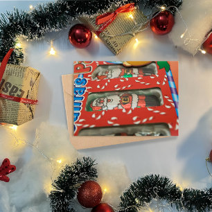 Julchoklad Candy Jultomten Helgkort