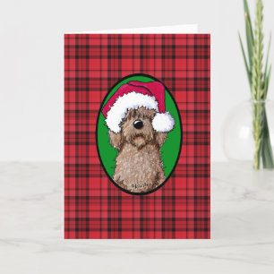 Julchoklad Doodle Hund Helgkort