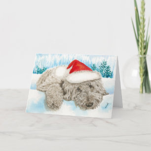 Julchoklad Labradoodle Helgkort