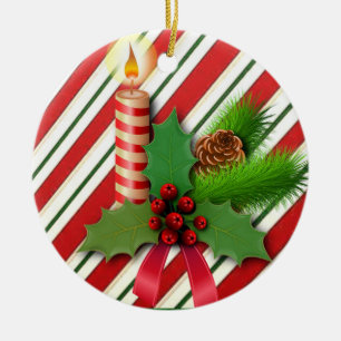 Julcirkel Ornament, julljus Julgransprydnad Keramik