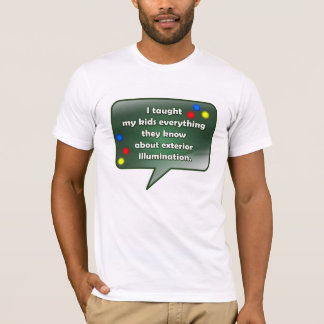 Julcitationstecken - yttre belysning t-shirt