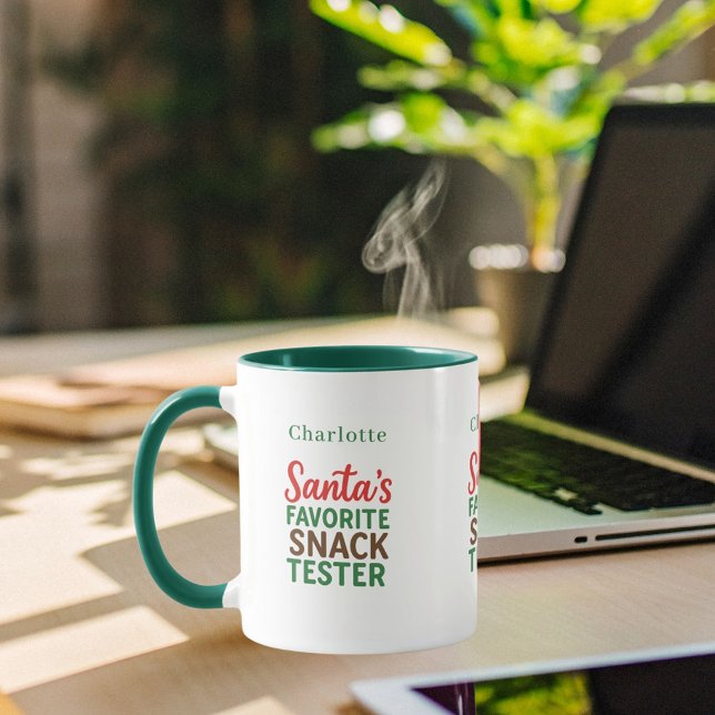 Julcitattecken, lustig snack-provare namn mugg (Skapare uppladdad)