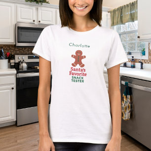 Julcitattecken, lustig snack-provare namn t shirt