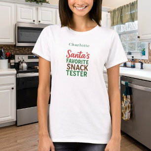 Julcitattecken, lustig snack-provare namn t shirt