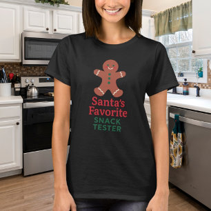 Julcitattecken, lustig snack-provare t shirt