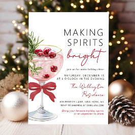 Julcocktail Julfest Invitation Inbjudningar