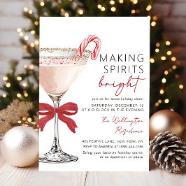 Julcocktail Julfest Invitation Inbjudningar