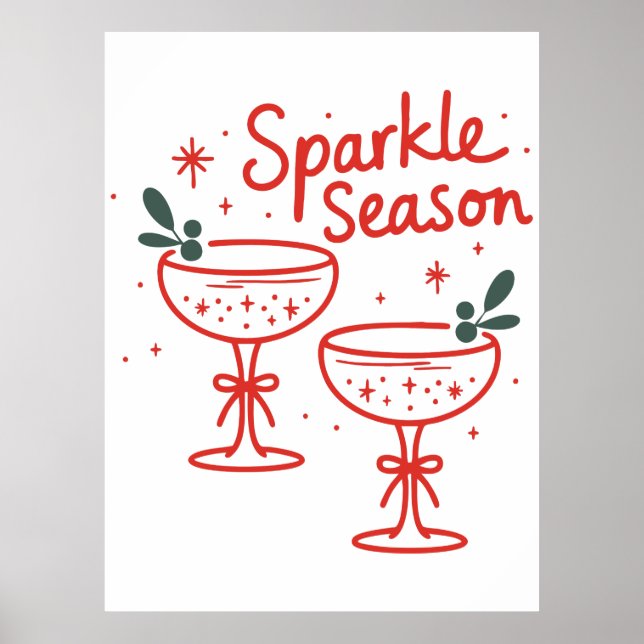 Julcocktails gnistrar säsongen  poster (Framsidan)