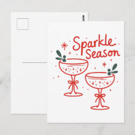 Julcocktails gnistrar säsongen  vykort