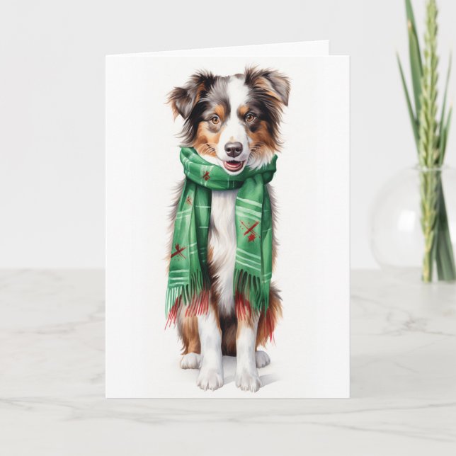 Julcollie, Bordercollie, Australisk kelpie Helgkort (Framsida)