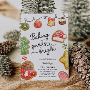 Julcookie Baking Party-inbjudan Inbjudningar