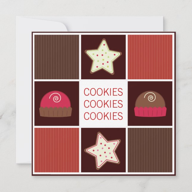 Julcookie Exchange-gruppinbjudningar Inbjudningar (Framsida)