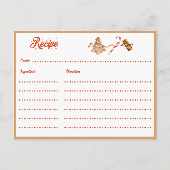 Julcookiebyte Helg Vykort (Framsida)