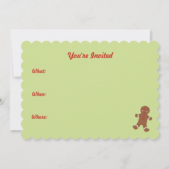 Julcookieinbjudningar Inbjudningar (Baksida)