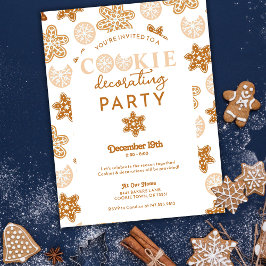 Julcookies - dekorera Julfest Inbjudningar