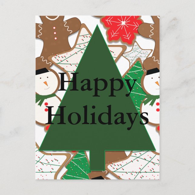 Julcookies Högtidligt Julkort Helg Vykort (Framsida)