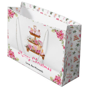 Julcookies och kakao Rosa God Jul
