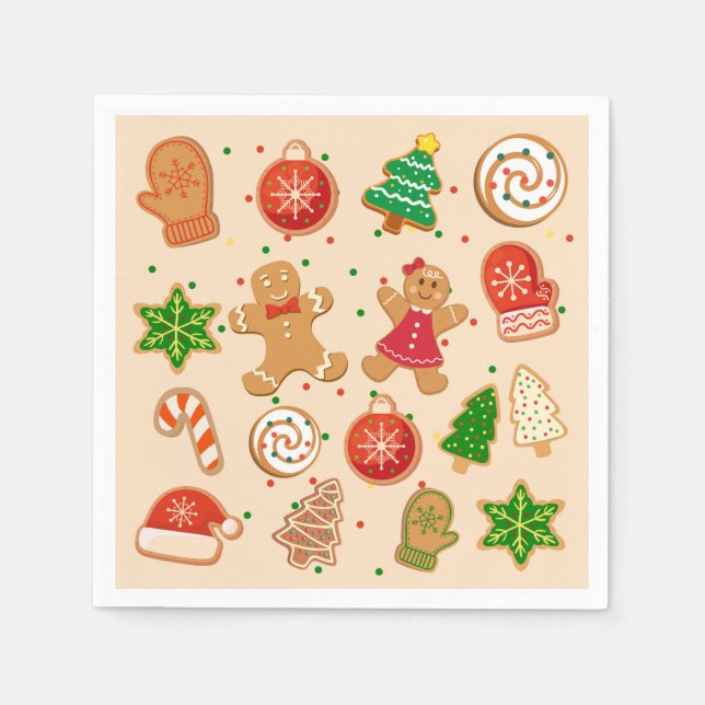 Julcookies Pappersservett (Framsidan)