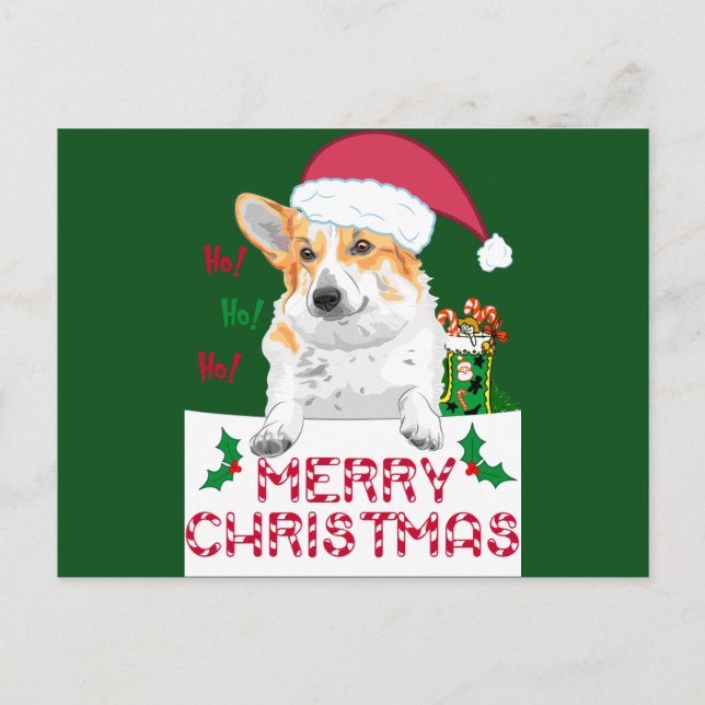 JulCorgi Helg Vykort (Framsida)