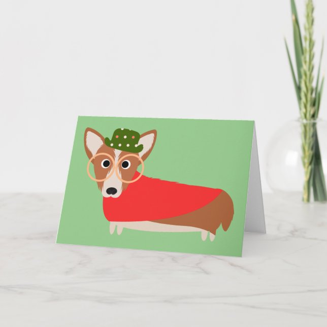 JulCorgi Helgkort (Framsida)