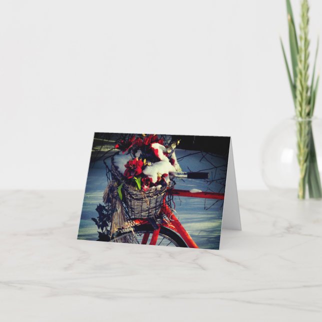 julcykel helgkort (Framsida)