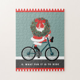 Julcykling Biking Helgdag Gift Pussel